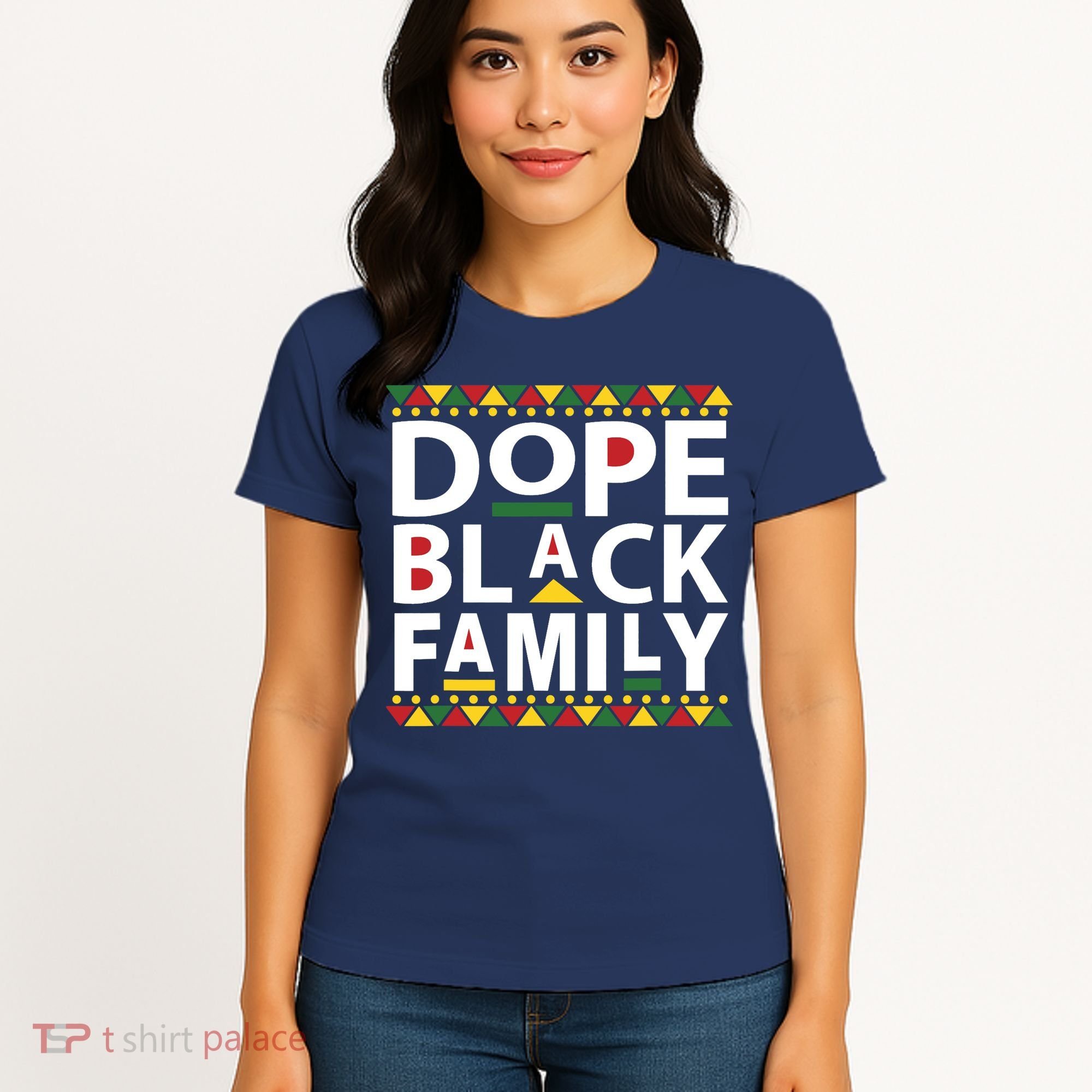 Dope Black Family Reunion Matching Family Picture Women's T-Shirt