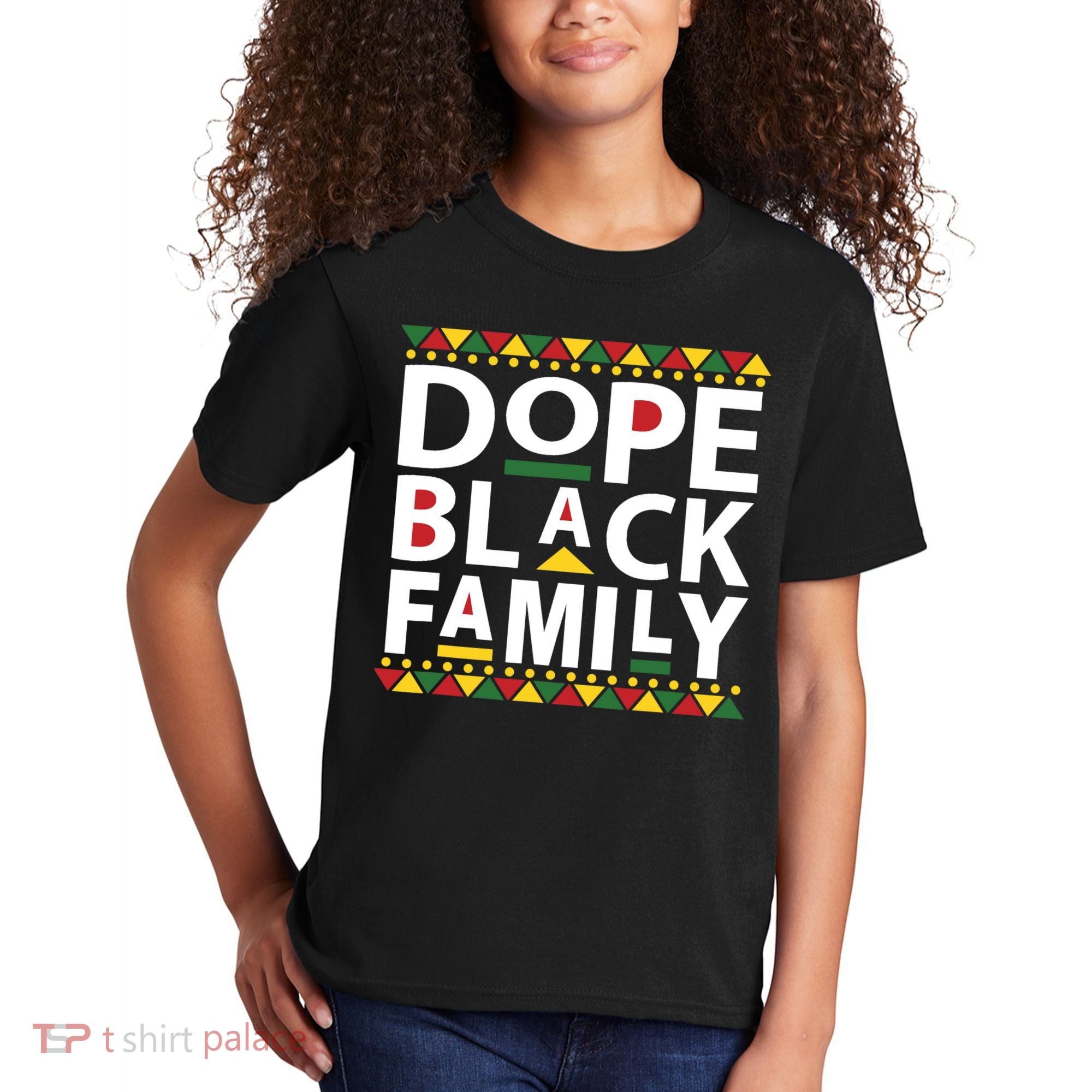 Dope Black Family Reunion Matching Family Picture Kids T-Shirt