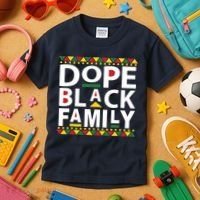 Dope Black Family Reunion Matching Family Picture Kids T-Shirt thumb 3