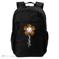 Detroit Baseball Flower Sports Fan Backpack thumb 0