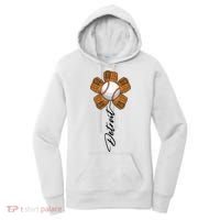 Detroit Baseball Flower Sports Fan Women's Hoodie thumb 0