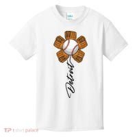 Detroit Baseball Flower Sports Fan Kids T-Shirt thumb 0