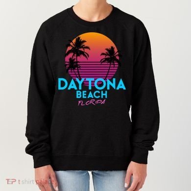 Daytona Beach Florida Retro 80s Gift Women's Sweatshirt