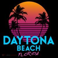 Daytona Beach Florida Retro 80s Gift Bucket Hat thumb 4