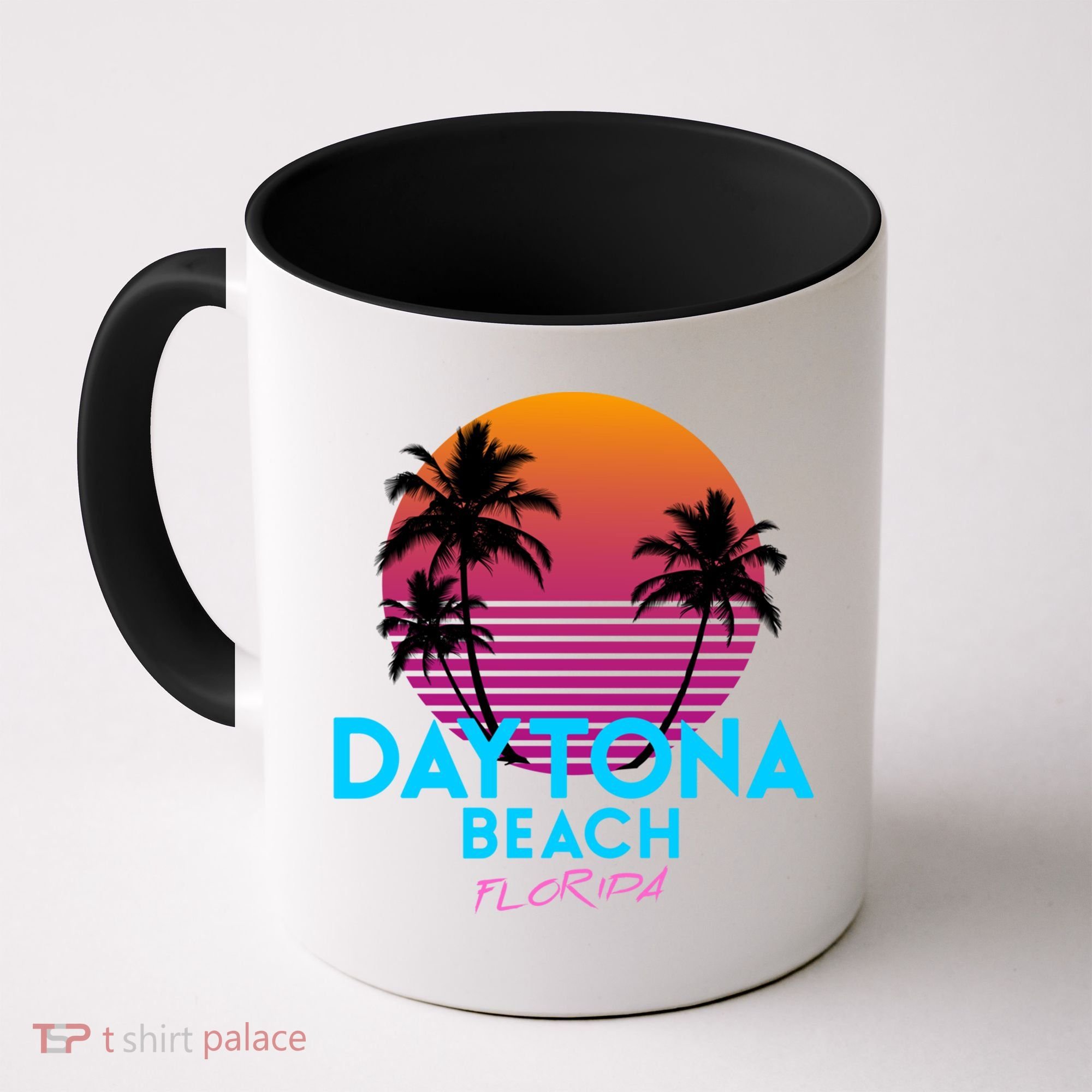 Daytona Beach Florida Retro 80s Gift Coffee Mug