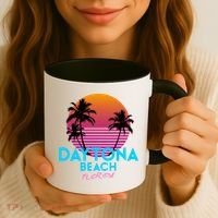 Daytona Beach Florida Retro 80s Gift Coffee Mug thumb 3