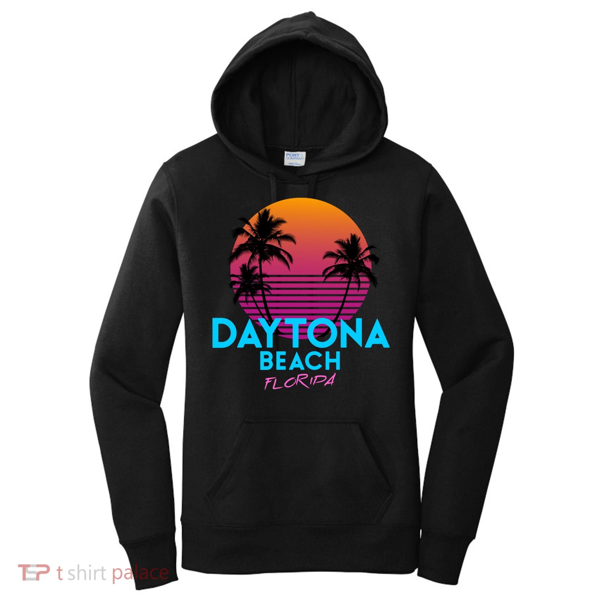 Daytona Beach Florida Retro 80s Gift Women's Hoodie