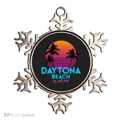 Daytona Beach Florida Retro 80s Gift Ornament