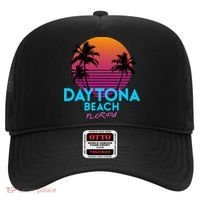 Daytona Beach Florida Retro 80s Gift Hat thumb 0