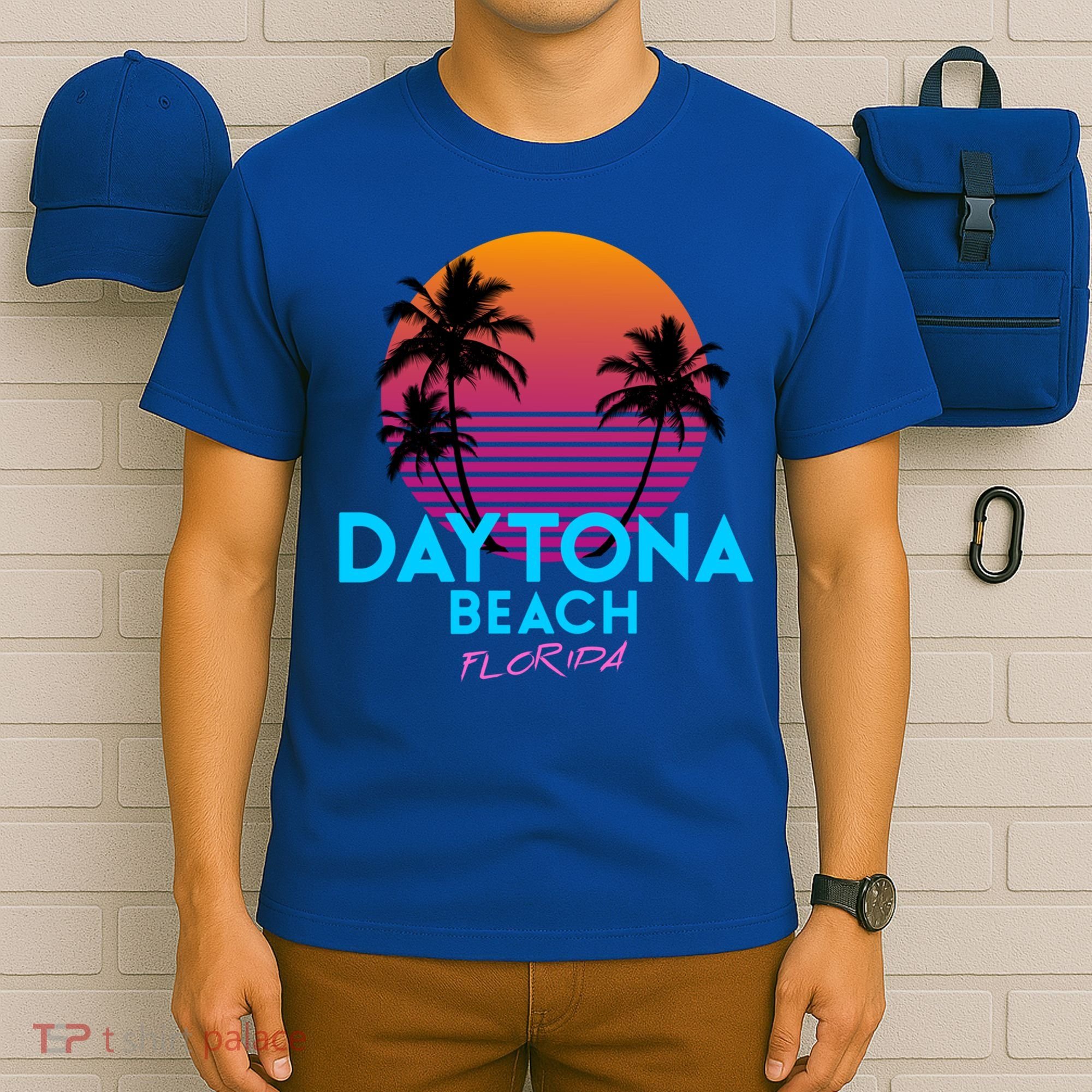 Daytona Beach Florida Retro 80s Gift T-Shirt