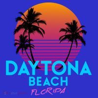 Daytona Beach Florida Retro 80s Gift Coaster thumb 2