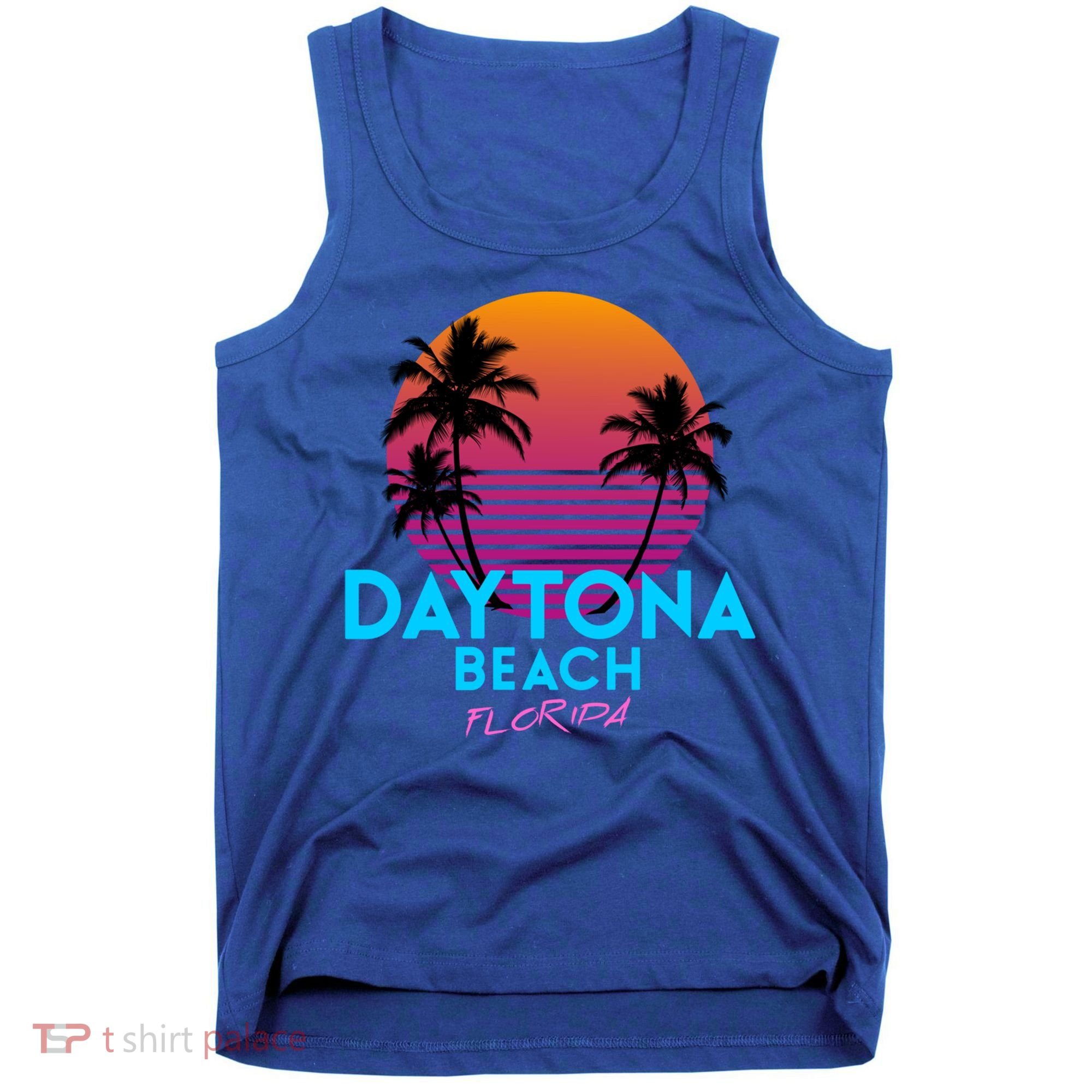 Daytona Beach Florida Retro 80s Gift Tank Top