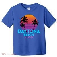 Daytona Beach Florida Retro 80s Gift Toddler T-Shirt thumb 0