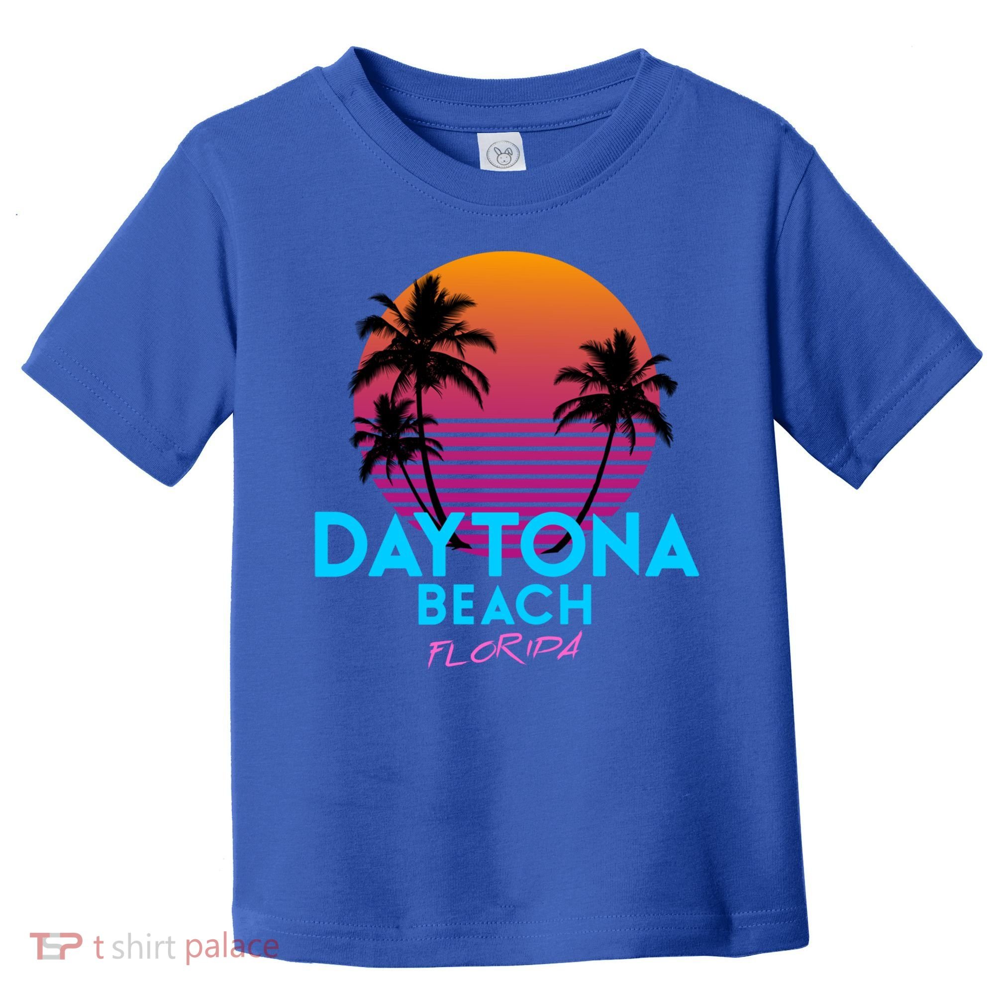 Daytona Beach Florida Retro 80s Gift Toddler T-Shirt
