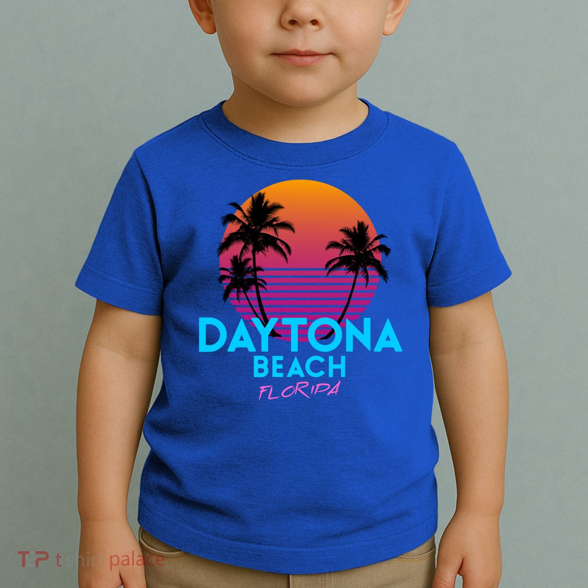 Daytona Beach Florida Retro 80s Gift Toddler T-Shirt