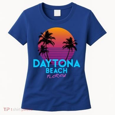 Daytona Beach Florida Retro 80s Gift Women's T-Shirt