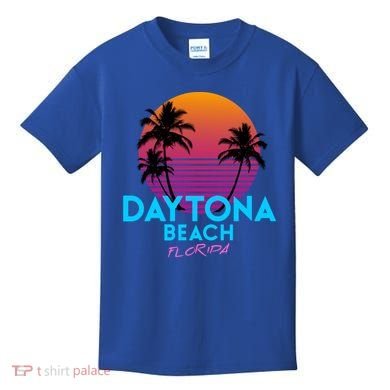 Daytona Beach Florida Retro 80s Gift Kids T-Shirt