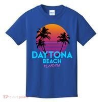 Daytona Beach Florida Retro 80s Gift Kids T-Shirt thumb 0