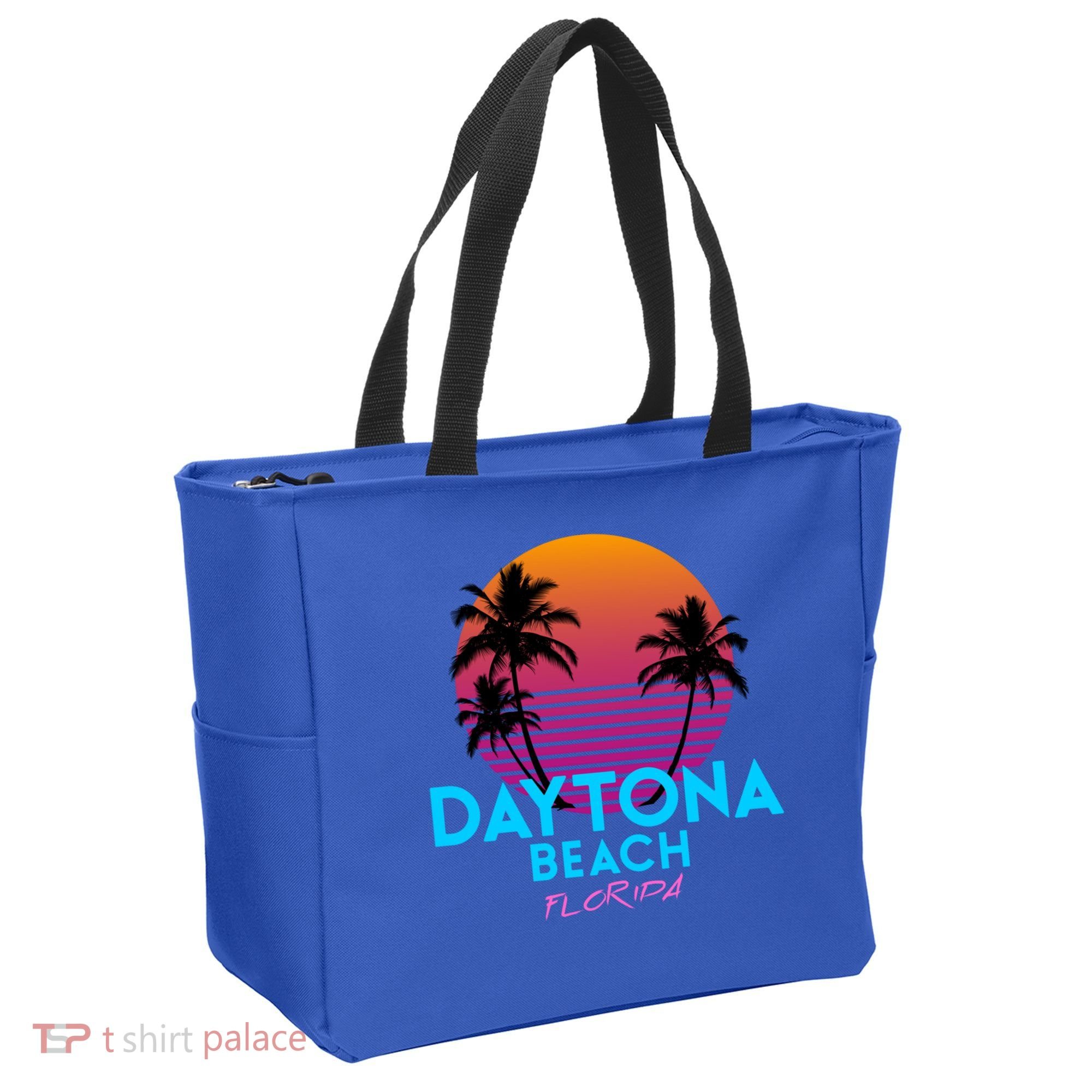 Daytona Beach Florida Retro 80s Gift Tote Bag