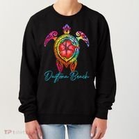 Daytona Beach Florida Tie Dye Sea Turtle Vacation 2025 Women's Sweatshirt thumb 0