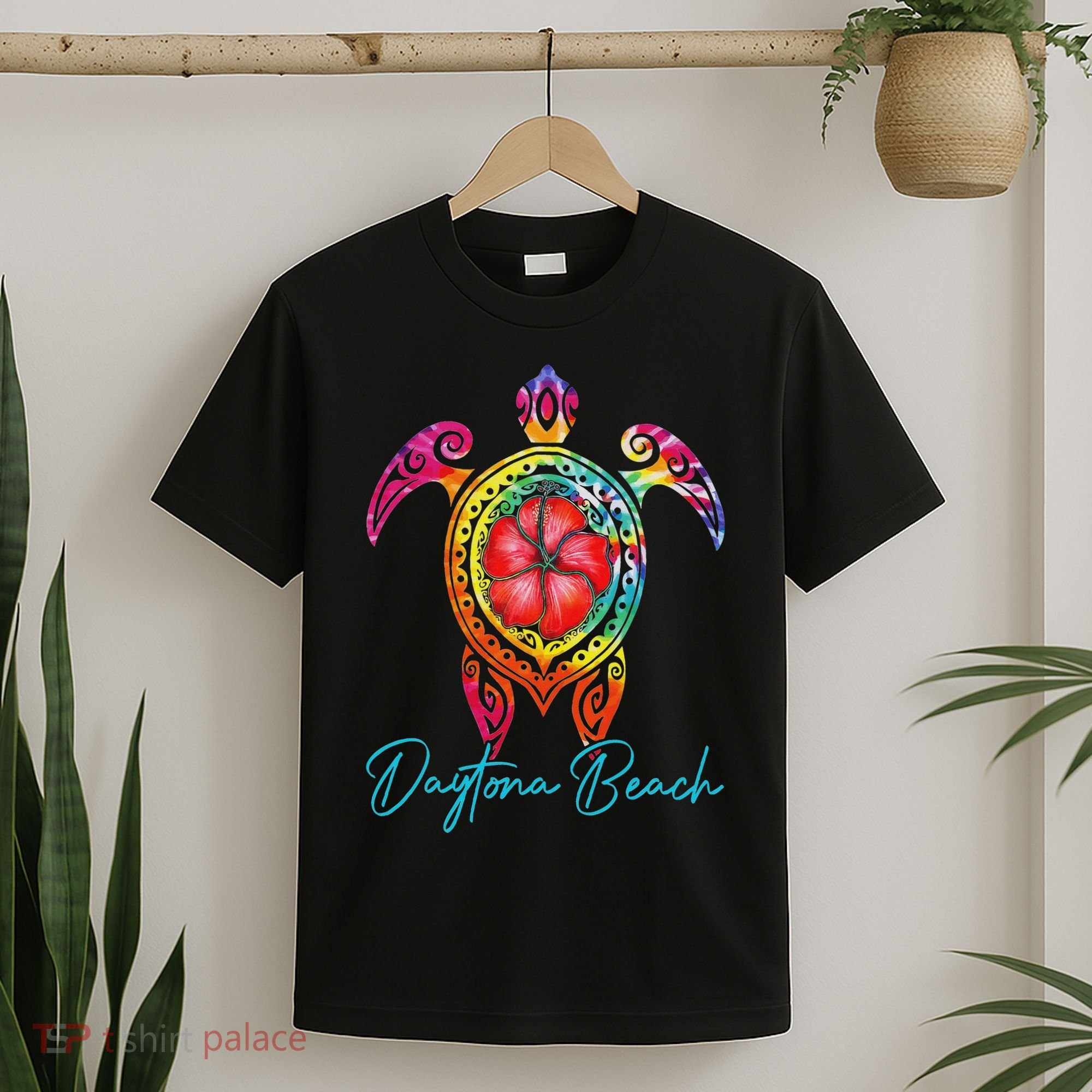 Daytona Beach Florida Tie Dye Sea Turtle Vacation 2025 T-Shirt