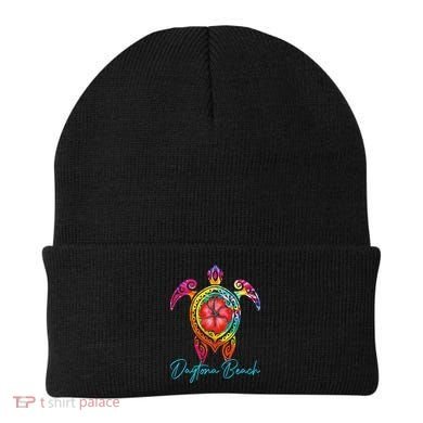 Daytona Beach Florida Tie Dye Sea Turtle Vacation 2025 Beanie