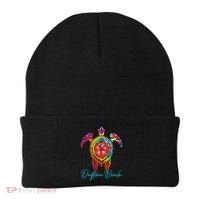 Daytona Beach Florida Tie Dye Sea Turtle Vacation 2025 Beanie thumb 0