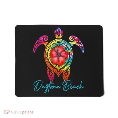 Daytona Beach Florida Tie Dye Sea Turtle Vacation 2025 Mousepad