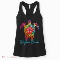 Daytona Beach Florida Tie Dye Sea Turtle Vacation 2025 Women's Tank Top thumb 0
