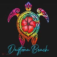 Daytona Beach Florida Tie Dye Sea Turtle Vacation 2025 Baby Bodysuit thumb 2