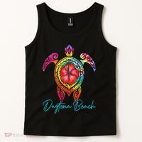 Daytona Beach Florida Tie Dye Sea Turtle Vacation 2025 Tank Top thumb 2