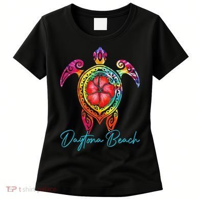 Daytona Beach Florida Tie Dye Sea Turtle Vacation 2025 Women's T-Shirt