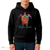 Daytona Beach Florida Tie Dye Sea Turtle Vacation 2025 Kids Hoodie thumb 4