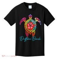 Daytona Beach Florida Tie Dye Sea Turtle Vacation 2025 Kids T-Shirt thumb 0