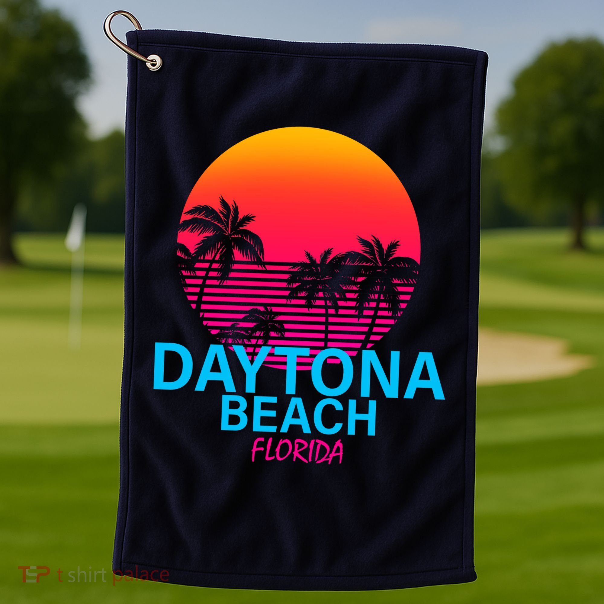Daytona Beach Florida Golf Towel