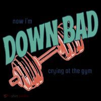 Down Bad Funny Crying At The Gym Toddler Hoodie thumb 2
