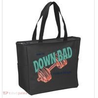 Down Bad Funny Crying At The Gym Tote Bag thumb 2