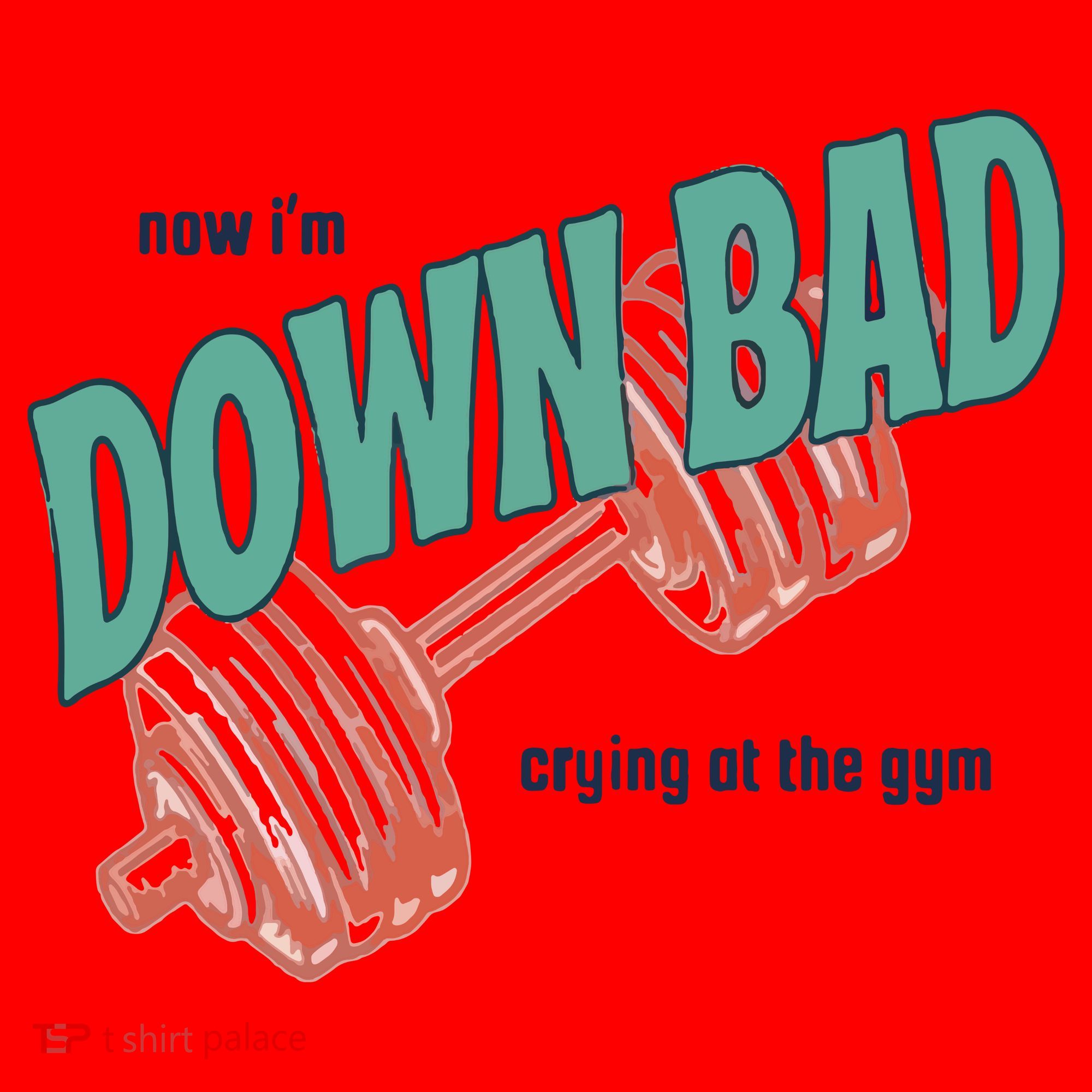 Down Bad Funny Crying At The Gym Santa Hat