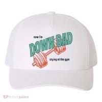 Down Bad Funny Crying At The Gym Yupoong Adult 5-Panel Trucker Hat thumb 0