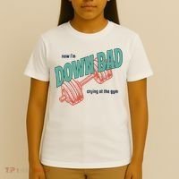 Down Bad Funny Crying At The Gym T-Shirt thumb 4