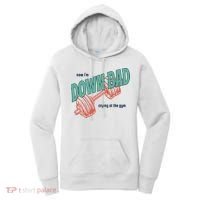 Down Bad Funny Crying At The Gym Women's Hoodie thumb 0