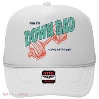 Down Bad Funny Crying At The Gym Hat thumb 0
