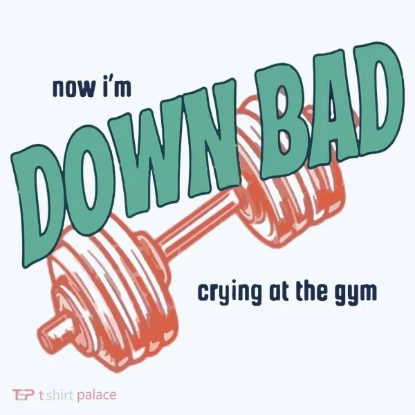 Down Bad Funny Crying At The Gym Visor