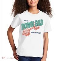 Down Bad Funny Crying At The Gym Kids T-Shirt thumb 2