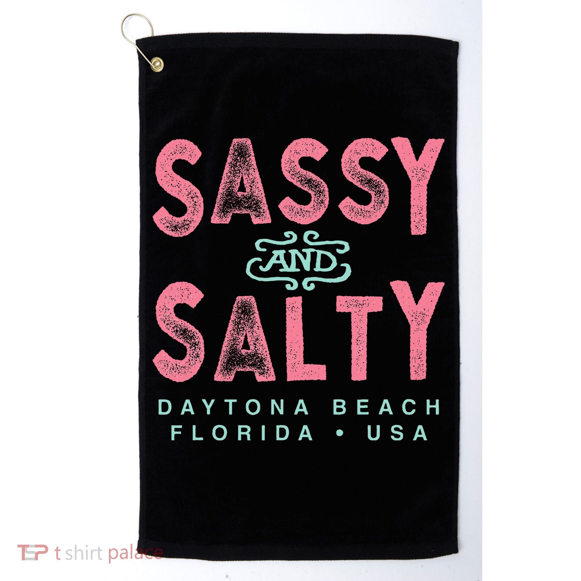 Daytona Beach Florida Souvenir Golf Towel