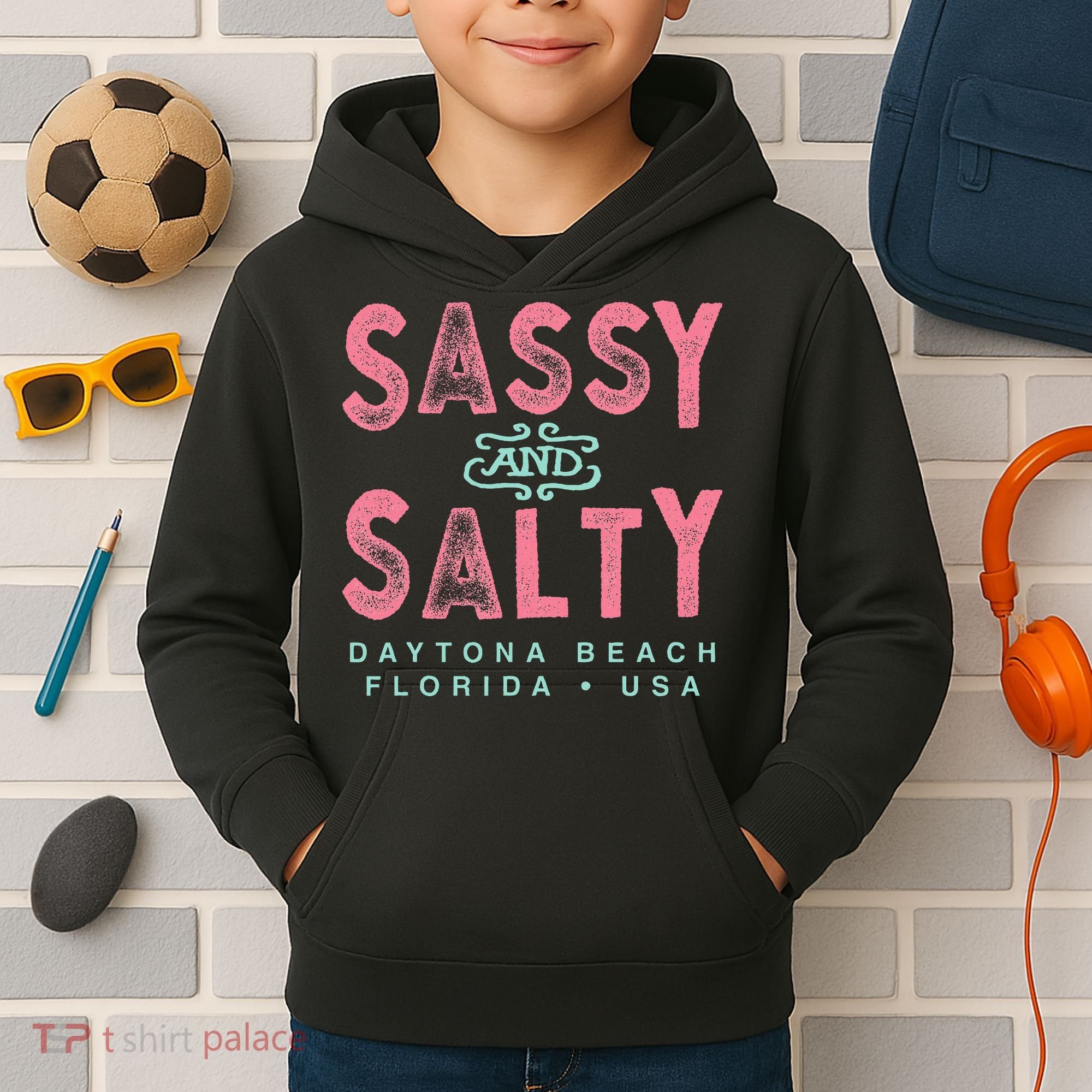 Daytona Beach Florida Souvenir Kids Hoodie