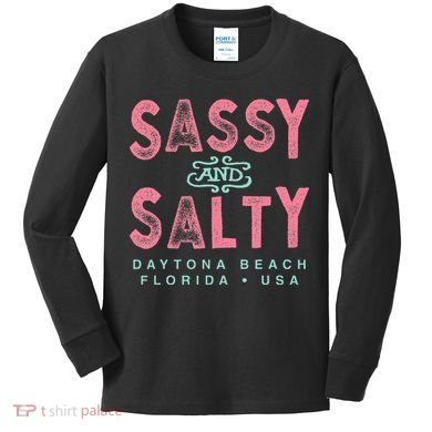 Daytona Beach Florida Souvenir Kids Long Sleeve Shirt