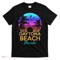 Daytona Beach Florida Vintage Sunset Summer Vibe Graphic T-Shirt thumb 0