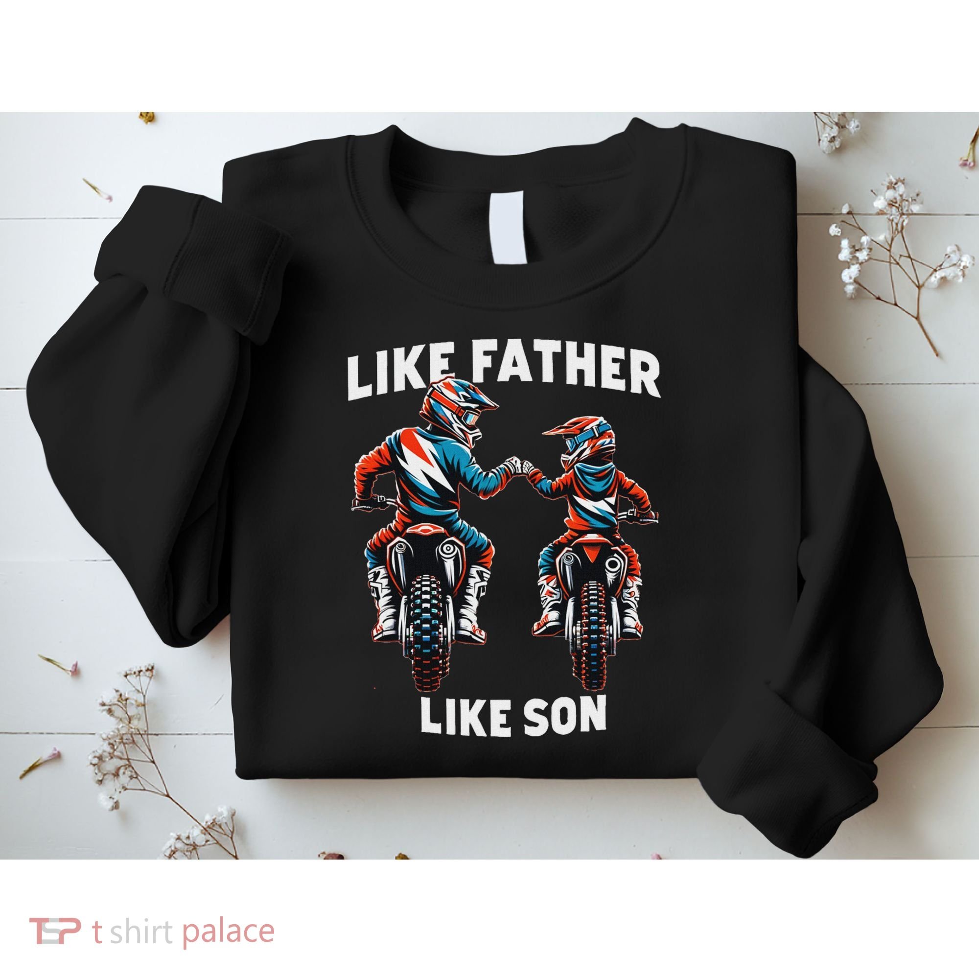 Dirt Bike Family Father Son Motocross Off Road Mx Dad Sweatshirt