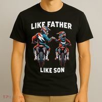 Dirt Bike Family Father Son Motocross Off Road Mx Dad T-Shirt thumb 3